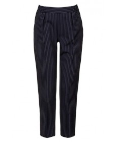 Topshop Pinstripe Maternity Trousers - Blue