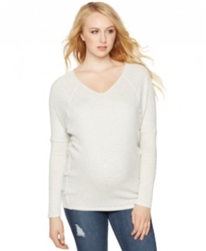 A Pea In The Pod Maternity Long-Sleeve V-Neck Tee
