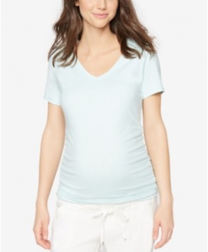 A Pea In The Pod Maternity V-Neck Ruched Tee