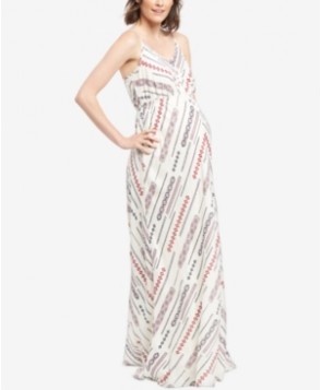 Wendy Bellissimo Maternity Printed Maxi Dress