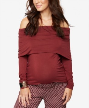 A Pea In The Pod Maternity Off-The-Shoulder Top