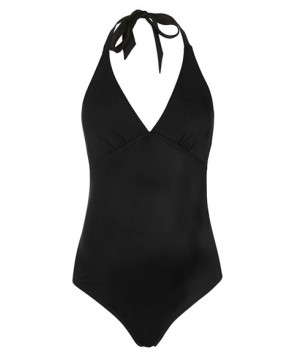 Topshop Solid Halter One-Piece Maternity Swimsuit