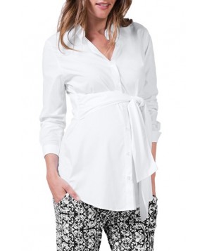 Isabella Oliver Tie Front Maternity Shirt