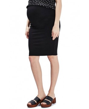 Topshop Double Layer Maternity Tube Skirt - Black