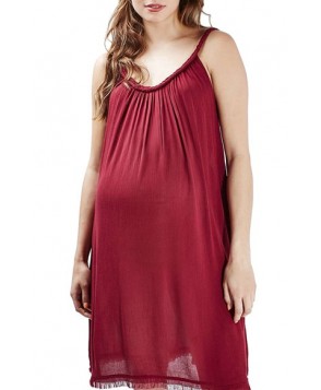 Topshop Braided Trim Maternity Sundress- Red