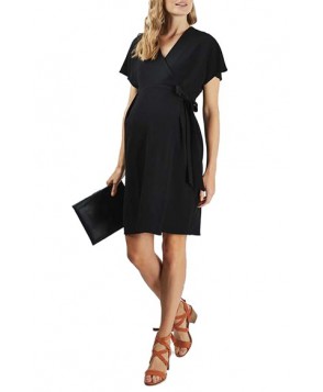 Topshop Wrap Maternity Midi Dress