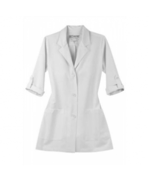 Greys Anatomy Signature 4-way stretch junior fit 3 inch lab coat - White 