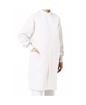 Landau uniforms unisex full length barrier lab coat - White 