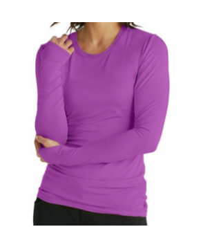 Infinity by Cherokee long sleeve knit underscrub tee with Certainty - Wild Orchid 