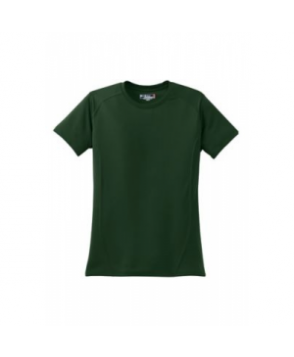 Ladies dry zone raglan accent t-shirt - Forest green 