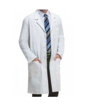 Cherokee 4 inch unisex lab coat with Certainty Plus - White 
