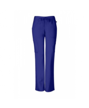 Sapphire elastic waist cargo scrub pant with Certainty apphire Blue 