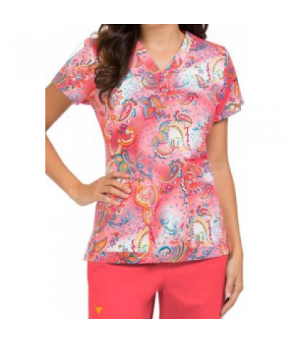 Med Couture Valerie Whimsical Style print scrub top - Whimsical Style - XS